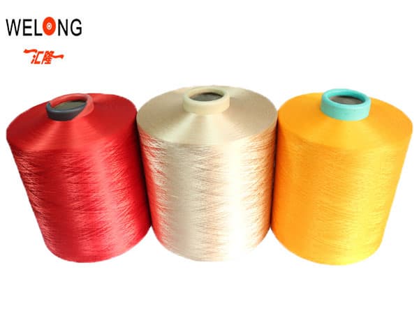 colored polyester textured yarn for knitting